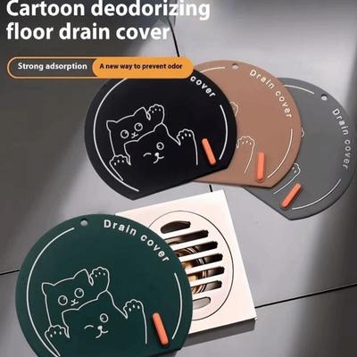 Insect-proof Floor Drain Cover Anti-Odor Drain Stopper Silicone Drain Cover Thickened Reusable Sewer Pipe Cover
