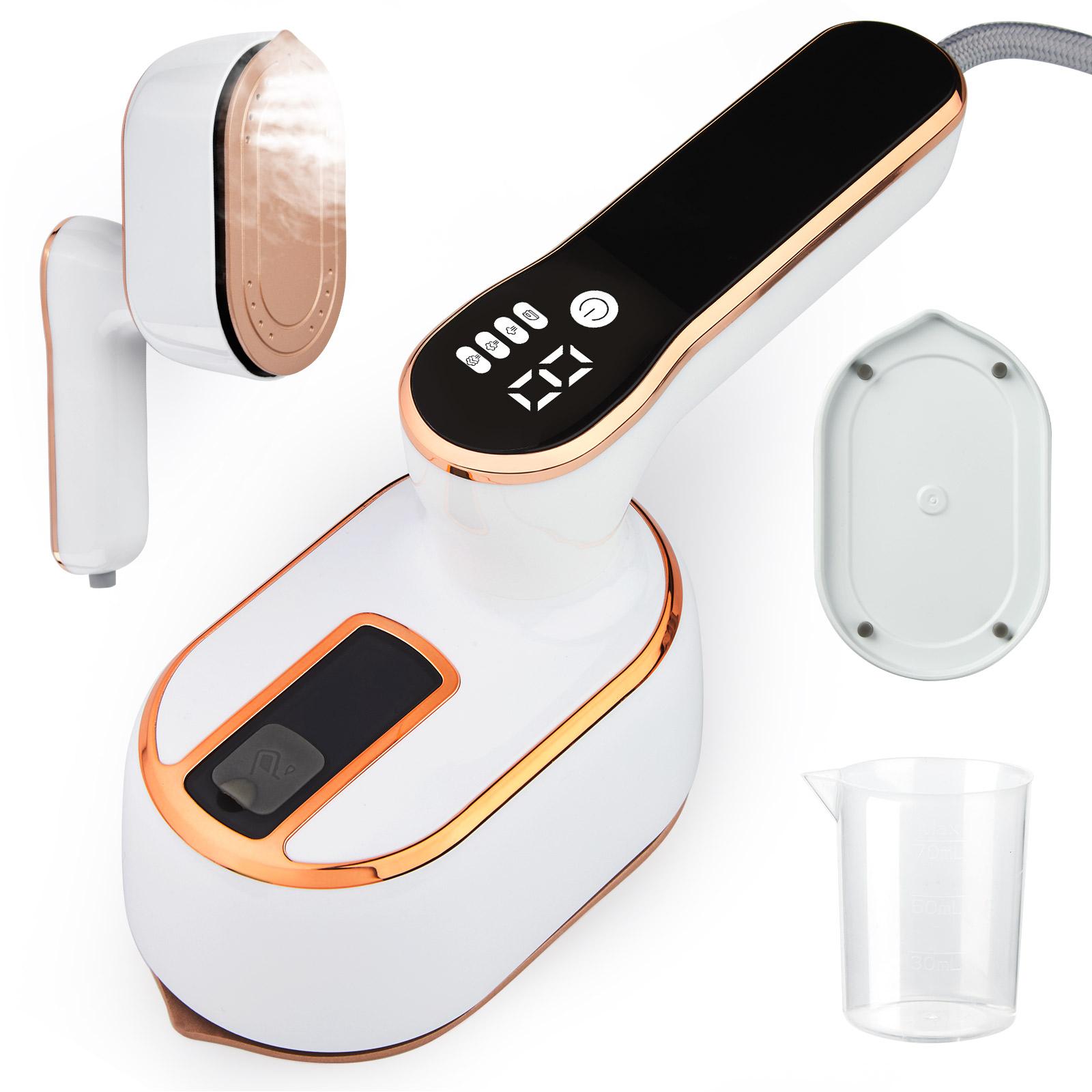 Ручной отпариватель (с паровой щеткой), интеллектуальный ЖК-электрический вращающийся утюг, портативный мини-утюг для дома и путешествий 6198-D US