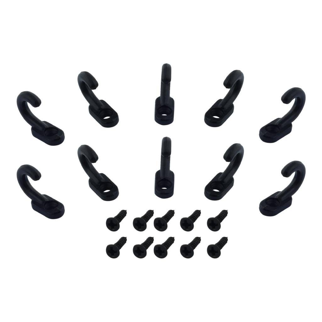 30 Pcs/lot Retro Mini Wall Hooks Hangers Door Wall Mounted Hooks with Screws Home Coats Hat Clothes Rack for Kitchen Bathroom