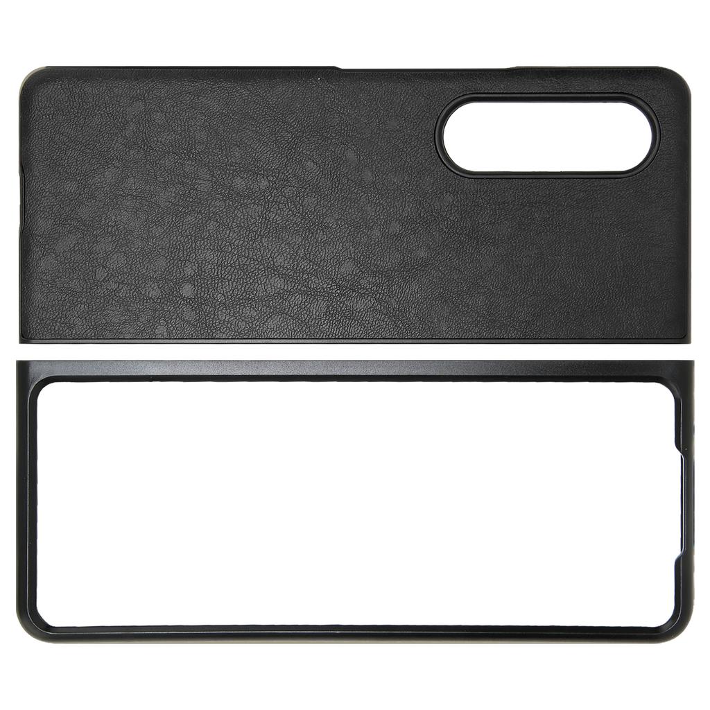 Business PU Leather Phone Case for Galaxy Z Fold 3 Scratch Proof Folding Screen Phone Cover