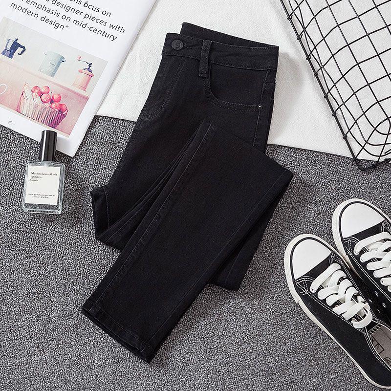Women's Fleece-Lined High-Waist Skinny Jeans - Slim Fit Winter Pencil Pants