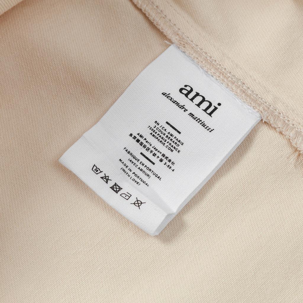 AMI Autumn and Winter Classic Heart Embroidered Casual Cotton Solid Color Long Sleeved Shirt on the Chest