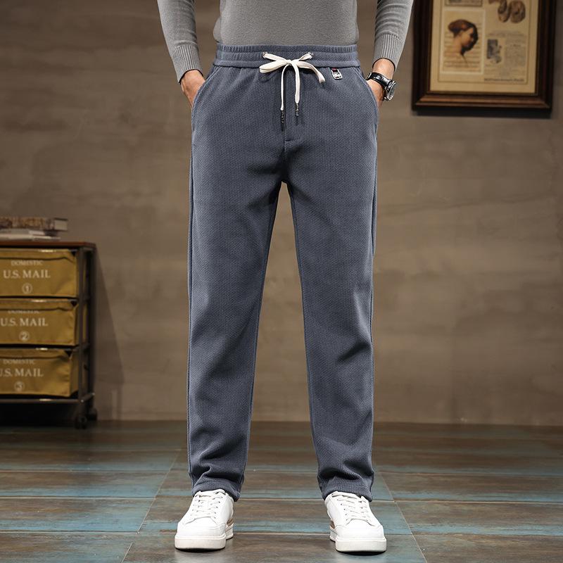 

Премиальные мужские ветрозащитные брюки из норкового бархата на весну и осень 3XL (175 jin)