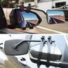 Paar Universal Auto Außenspiegel für CaravanTrailer Wohnmobile Abschleppspiegel mit Sicherheitsgurt Verlängerungsspiegel Schwarz