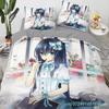 Anime Kawaii Bedding Set Japan Anime Loli Duvet Cover Set Kids Bedroom Cartoon 3D Printed Quilt Cover Bedroom Gift