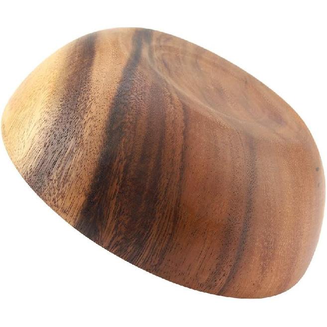 Yosoo Solid Wood Bowl, Acacia Wood Salad Soup Dining Bowl, Natural Hand-Made Classic Large Round, Kitchen Utensils (20 * 7 cm / 7.9 * 2.8 inch)