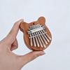 Mini 8 Key Solid Wood Kalimba With Portable Lanyard And Crisp Sound Perfect For Music Beginners Kids Casual Play Travel Gift