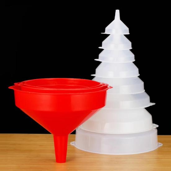 Yousheng Plastová sada trychtýřů Potravinářské trychtýře s velkým hrdlem pro přelévání tekutin Olejové a vinné nalévací trychtýře Kuchyňský gadget