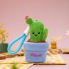 Plant Series Plush Pendant Simulation Plants Cactus Wealth Tree Dandelion Lavender Creative Keychain Hangings For Gifts