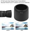 ET64II Quality Plastic Camera Lens Hood Shade for EFS EF 75300mm f 4.05.6 IS USM