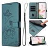 Applicable To Transsion HOT 60 Leather Case Sense 9 Solid Color Lotus Embossed Card Wallet Protective Case Fujitsu