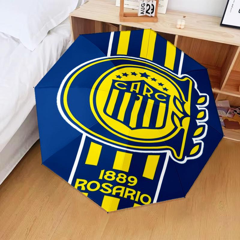 Rosario Central Crest Umbrella Folding umbrella, automatic umbrella 8-Frame for Travel, camping Use Gift for Halloween Christmas