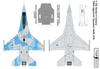 Fab Scale Block 30 Flanker 706th Aggressor Nellis Air Force Plastic Model Decal FABD72048 1/72 F-16C E-Scheme Squadron, Base, (Airplane)