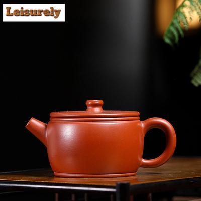 200ml Yixing Lila Ton Teekannen Handgemacht Großes Kaliber Kanne Roher Ton Dahongpao Tonkrug Mit Filter Chinesisches Zisha Teegeschirr Tee