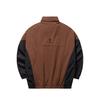 Anta Buchstabenaufdruck Outdoor Lässig Stehkragen Überschnittene Schultern Locker Reißverschlussjacke Unisex Jacke Braun 172511605N-3