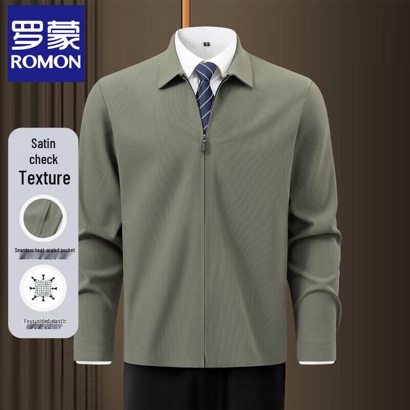 Luomeng Men s Spring/Autumn Casual Jacket & Short Sleeve T-shirt M