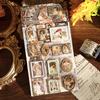 Vintage Embossed Oil Painting Stickers For Scrapbooking Wall Decoration