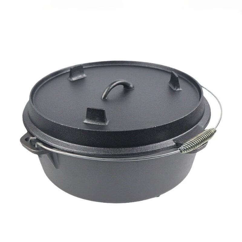 ZISIZ Cast Iron Outdoor Dutch Oven