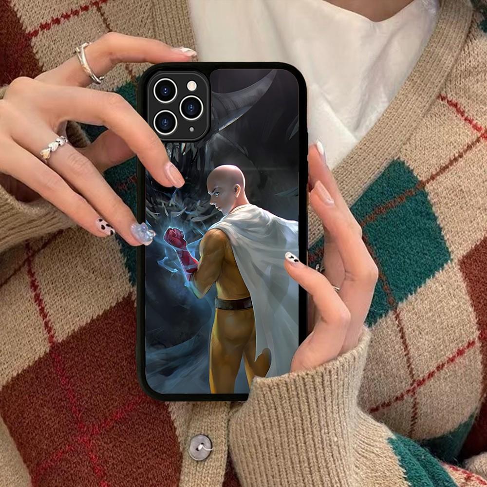 One Punch Man Phone Case Silicone PC+TPU For For IPhone 11 12 13 14 15 16 Plus Pro Max Cover