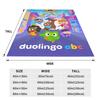 Duolingo Abc Blanket Ultra Soft Throw Blankets for Bed Multiple Sizes Rug Piece