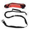 Hands Free Dog Leash Detachable Zipper Bag Reflective Strip Design Hands Free Flexible Waist Dog Leash for WalkingRed