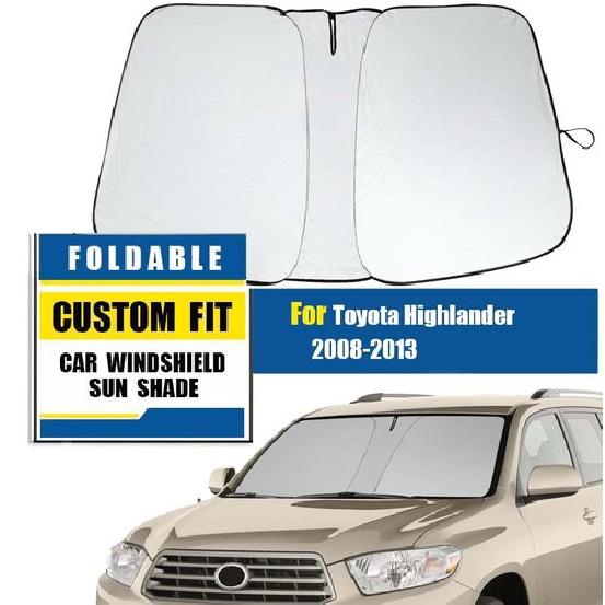 Custom For Toyota Highlander 2008-2013 Windshield Sunshade Sun Visor Protector