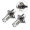 H4 Fog Lights Hi/Lo Lamp Motorcycle Set 2Pcs 6000K