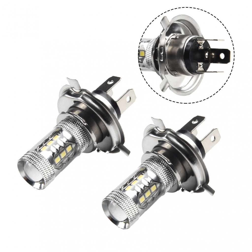 H4 Fog Lights Hi/Lo Lamp Motorcycle Set 2Pcs 6000K