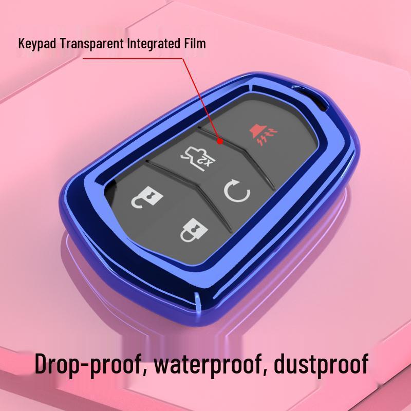 Cadillac ATSL Key Cover for 2014-2018 28T Luxury Models - Five-Button Remote Control Shell