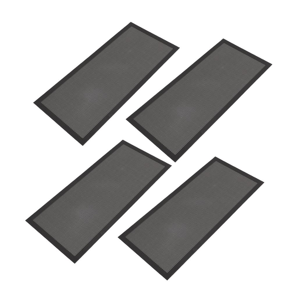 4 Stück Magnetische Bodenregister-Lüftungsgitterabdeckungen 5,5x12 Zoll Magnet PVC-Lüftungsgitternetz für Wand Decke Boden zum Auffangen von Schmutz Haaren