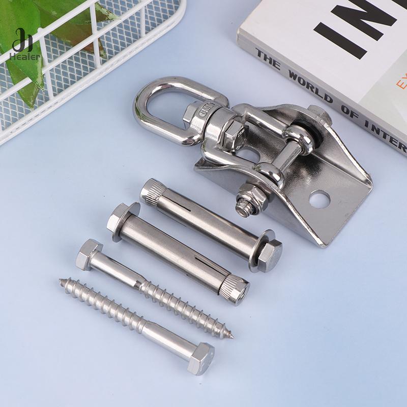 70MM Schaukel Aufhängung Haken Aufhänger 304 Edelstahl Drehbar Hängematte Schaukel Haken Aufhänger Befestigungsplatte Hängesessel Kit Beschläge