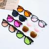 Sunglasses Women Plain Blush Glasses Sunset Gradual Change Brown Black Frame Sunglasses Sunglasses Men Uv Protection