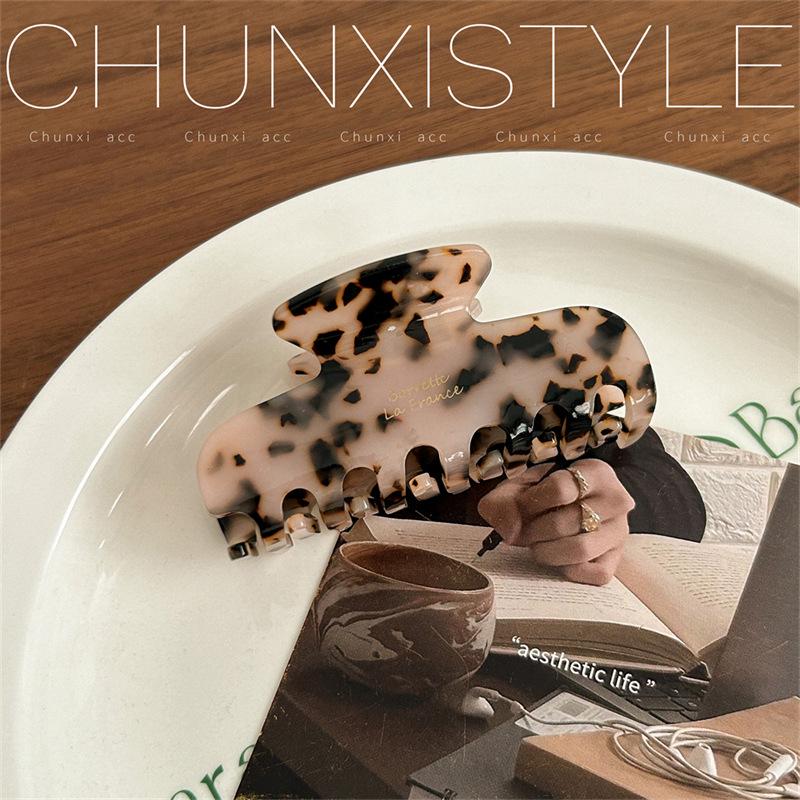 2024 High-End Korean Acetate Hair Bun Claw Clip for Women - Autumn/Winter Collection