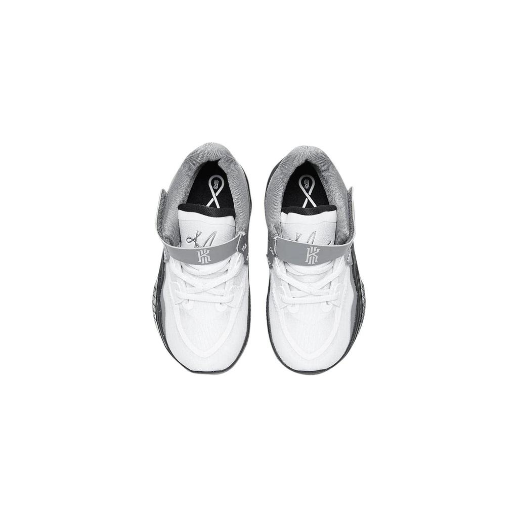 New Nike Kyrie 8 Infinity 'White Cement' Mid-Top Performance Basketball Shoes Gray White Infant And Toddler DD0337-108
