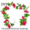 Fake Flower Simulation Eco-friendly Anti-fade 7 Colors Artificial Rose Vine for Household