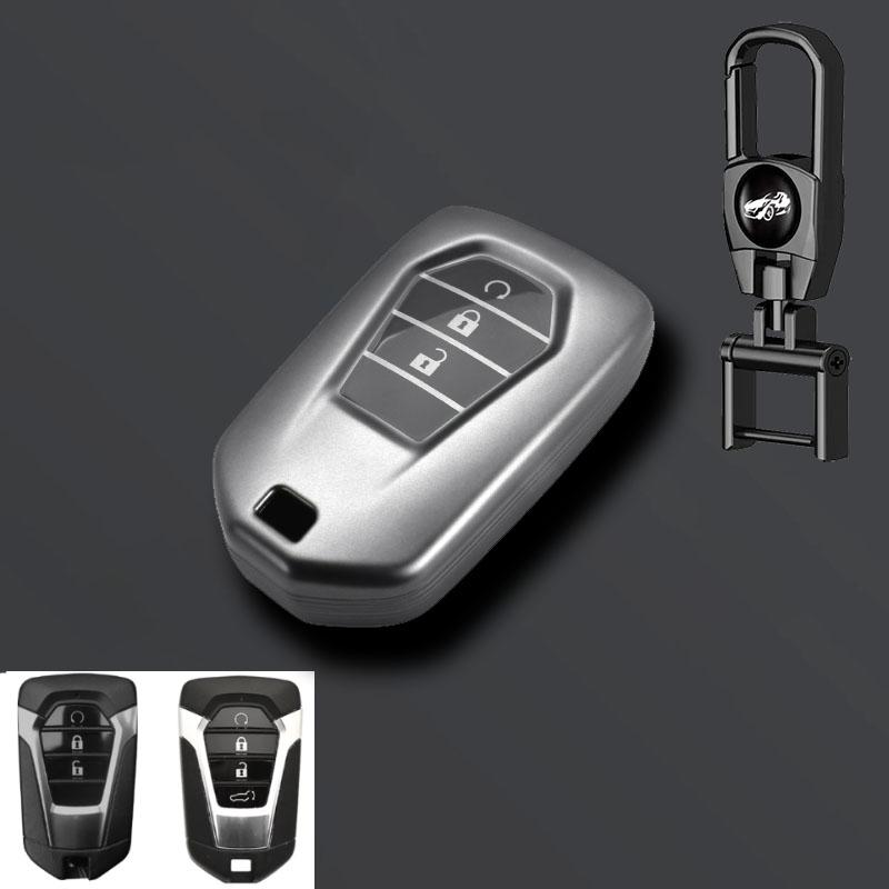 Custodia Grigia in TPU per Chiave Auto Cover per Telecomando per Isuzu New Mu-X Serie X Dmax D-Max X-Terrain Pickup