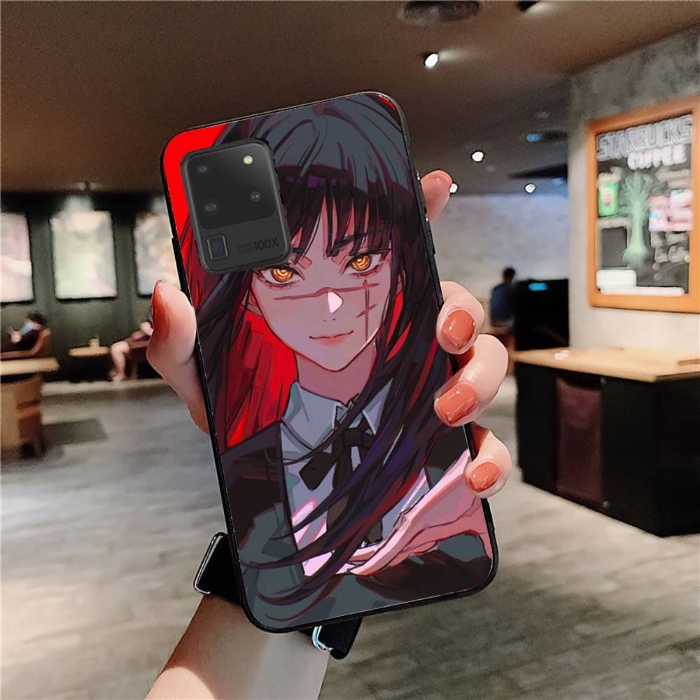 Amine Girl Mitaka Asa Chainsaw Man Phone Case For Samsung S 24 Fe 25 Ultra Plus 20 Lite 21 30 22 23 24 22 Ultra 5G Fundas