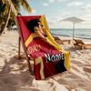Ronaldo's Legacy Continues Customized Name Beach Towel Soft Durable Quick-Dry Perfect for Traveling Yoga Camping and Swimming