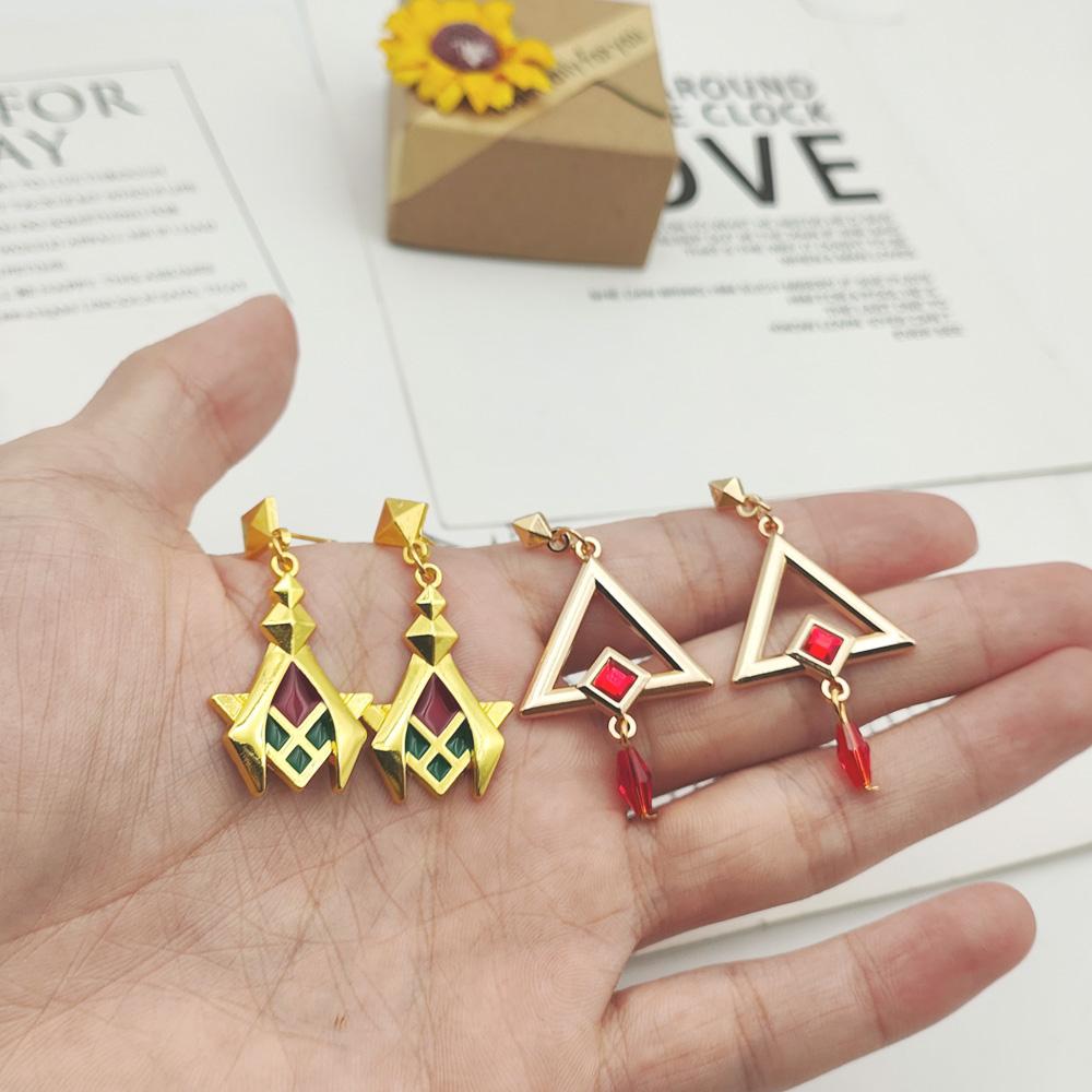 Genshin Impact Sumeru Kaveh Eardrops Earrings Anime Cosplay Jewelry Gifts for Women
