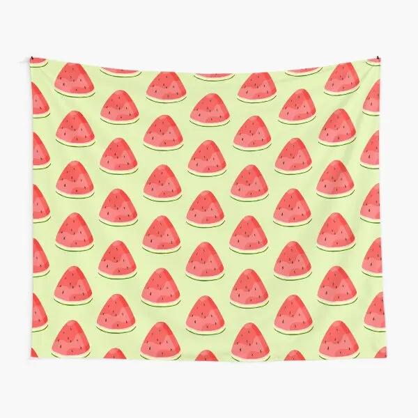 Cartoon Watermelon Tapestry Modern Summer Fresh Fruit Tapestry Wall Hanging for Home Bedroom Living Room Party Decoration