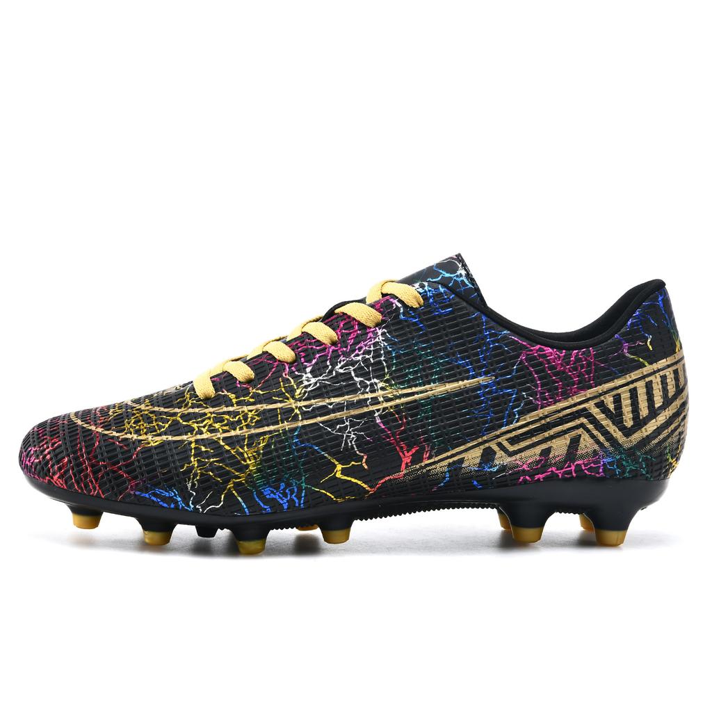 Low-Top Football Shoes Tf Broken Nails Artificial Turf Ag Nails Leather Feet Men And Women Children Teenagers Students Shoes Comfortable And Breathabl
