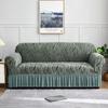 Stretch Fabric Full Cover Sofa Cover Sea Wave Pattern Dustproof Sofa Cover  Home Decoration