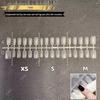 Traceless Ultra-Thin Frosted Square Nail Tips - New Chinese Style