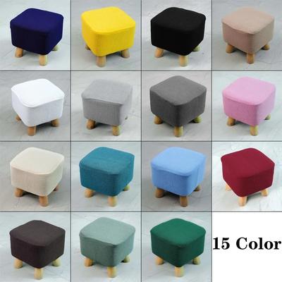 Housse de tabouret carrée élastique, housse de tabouret amovible, housse de protection lavable pour repose-pieds, tabouret, meubles