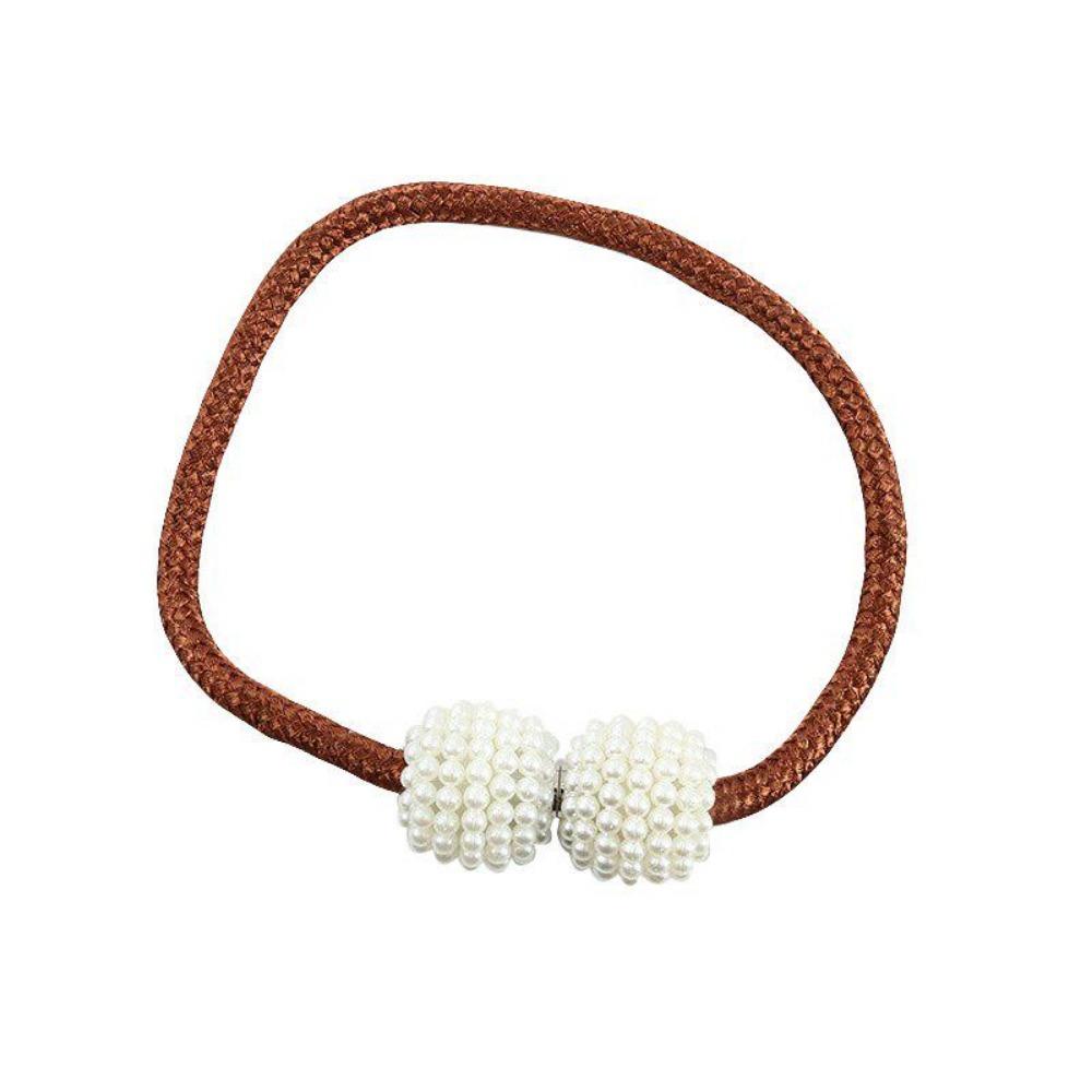 Minimalistisch gestaltete Perlen-Magnetvorhanghalter, Kordel-Vorhangzubehör und Vorhangspangen