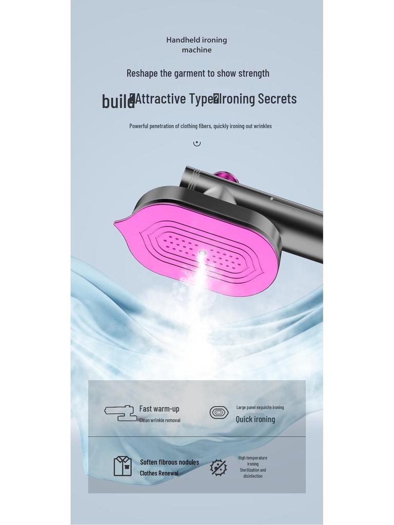 Kompakte faltbare tragbare elektrische Bügeleisen für Zuhause & Reisen