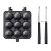 LOGOS Takoyaki Ball Maker 81062244 Black Width x Depth 14 x Height 5 cm (Approx.) 35.5