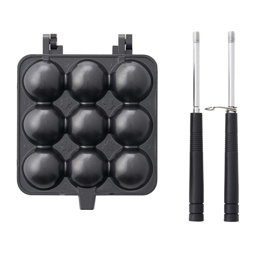 LOGOS Takoyaki Ball Maker 81062244 Black Width x Depth 14 x Height 5 cm (Approx.) 35.5