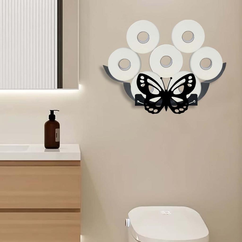 Decorative Wrought Wall-Mounted Towel Holder, Large Capacity, for Kitchen and Bathroom, Model 140