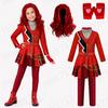 2026 New Hot Descendants Red Kids Dress Set Halloween Stage Performance Costume